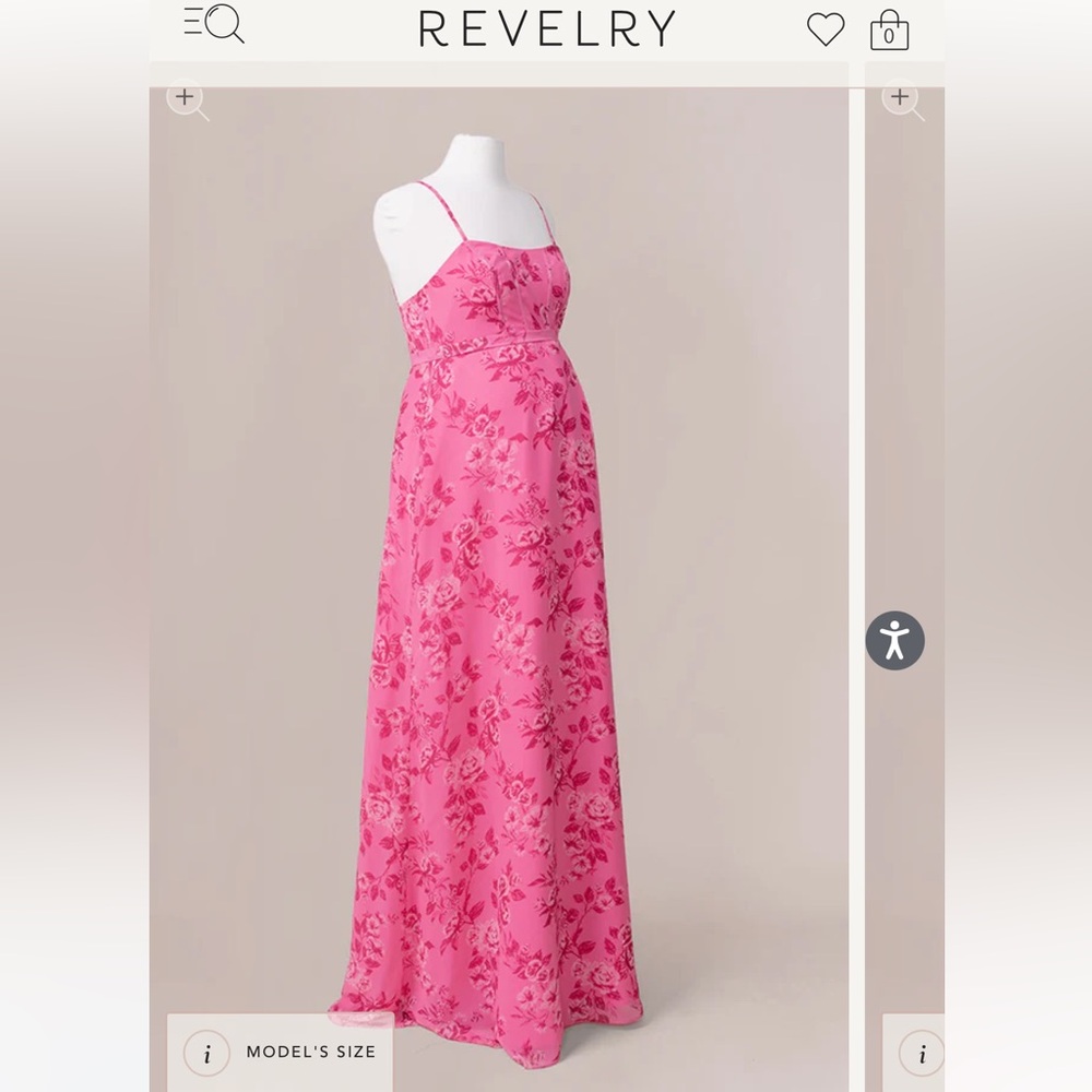Revelry Maternity Bridesmaid Dress - Malibu Pink Bouquet